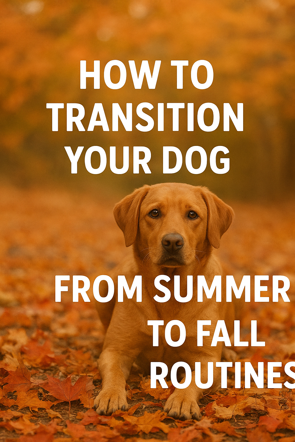 How to Smoothly Transition Your Dog from Summer Fun to Fall Routines