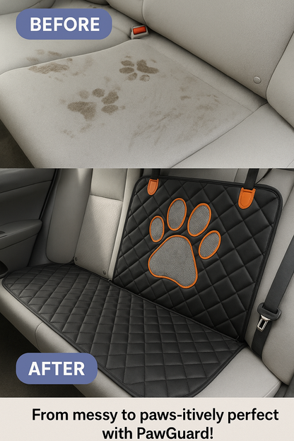 PawGuard™ Car Hammock - Premium Waterproof Dog Car Seat Cover